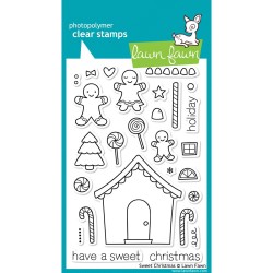 Lawn Fawn Sweet Christmas stamp set Gingerbread